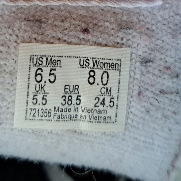 Vans Sneakers, Women Size 8, Unisex, Rainbow Checked High Tops, Skateboard Shoes - Picture 3 of 11